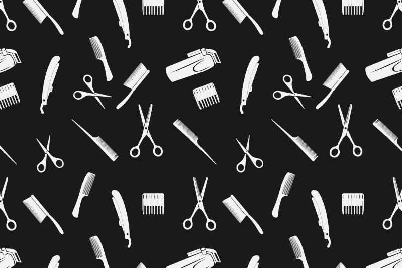 hair-cut-tools-pattern