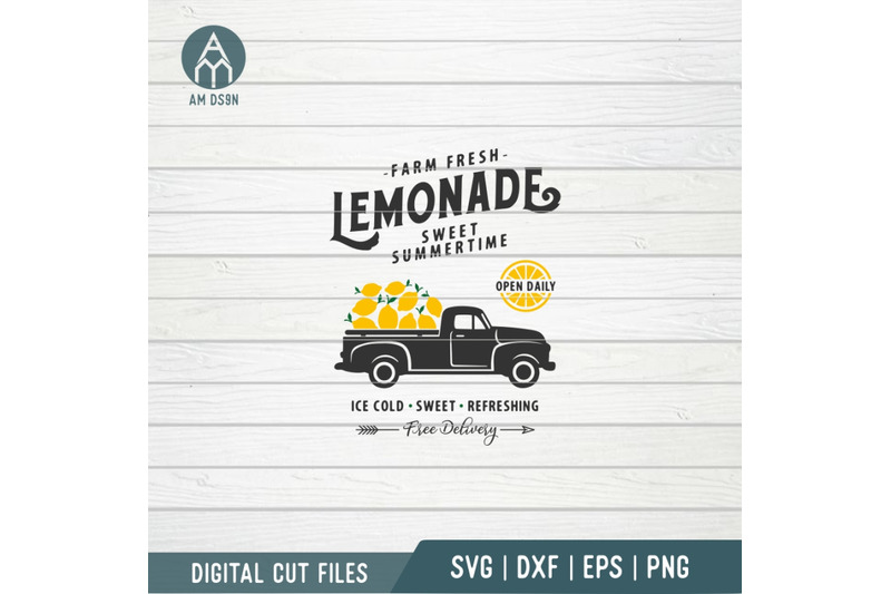 Download Fresh Lemonade Vintage Truck Svg Summer Svg Cut File By Am Ds9n Thehungryjpeg Com