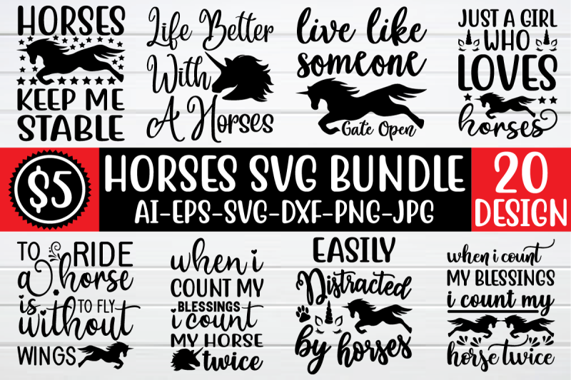 horses-svg-bundle