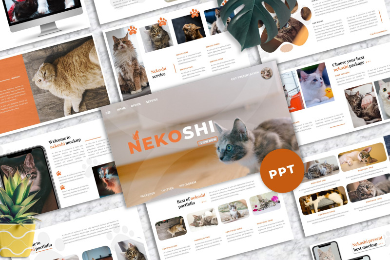 nekoshi-pet-business-powerpoint-template