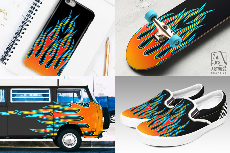 hot-rod-fire-flame-vector-graphics-set