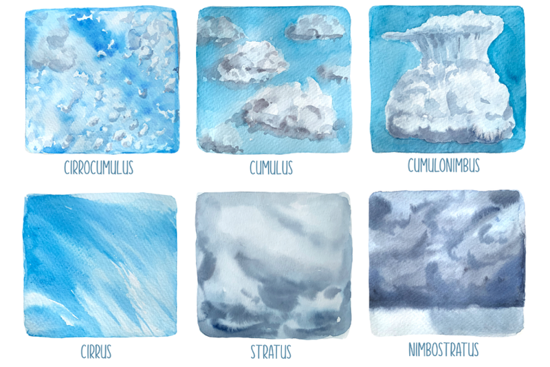 clouds-watercolor-clip-art-set