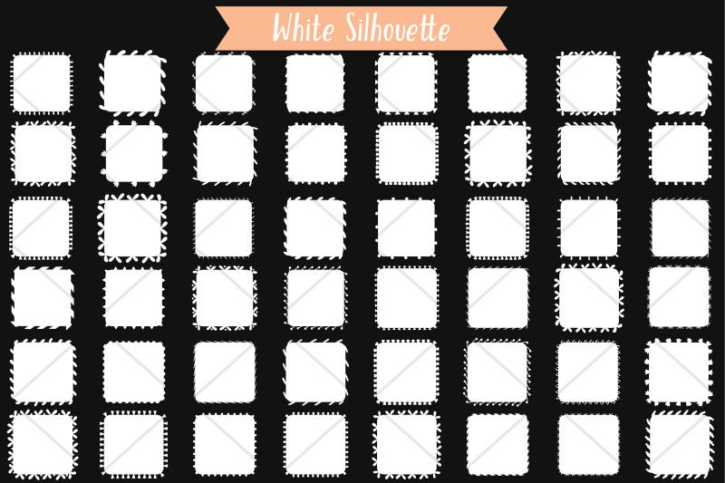 white-square-wreaths-hand-drawn-frames-floral-borders-laurel