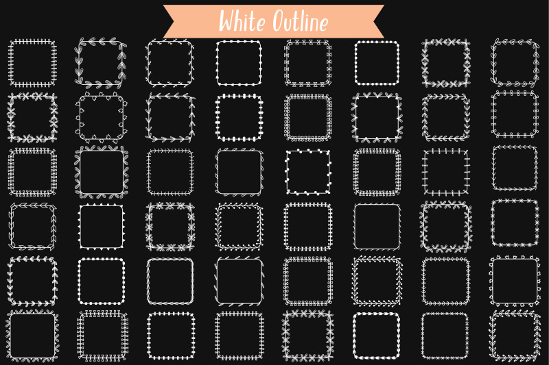 white-square-wreaths-hand-drawn-frames-floral-borders-laurel