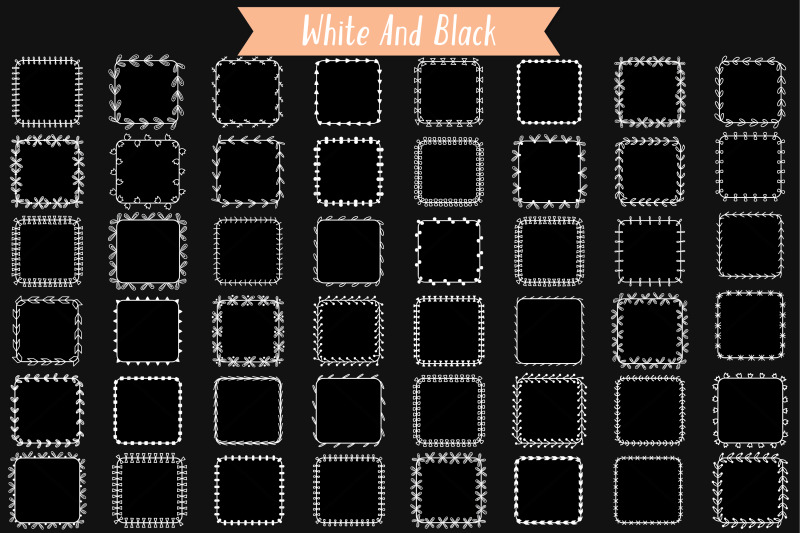 white-square-wreaths-hand-drawn-frames-floral-borders-laurel