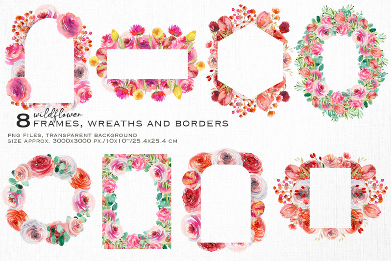 pink-flowers-frames-and-borders
