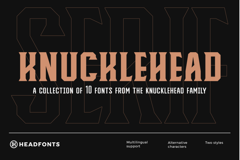 knucklehead-serif-vintage-font