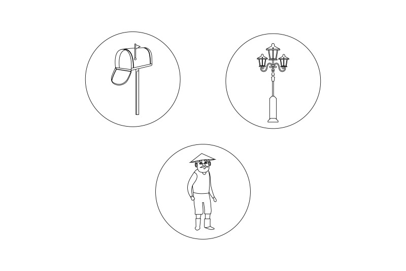 rural-mail-box-outline-bundle-icon