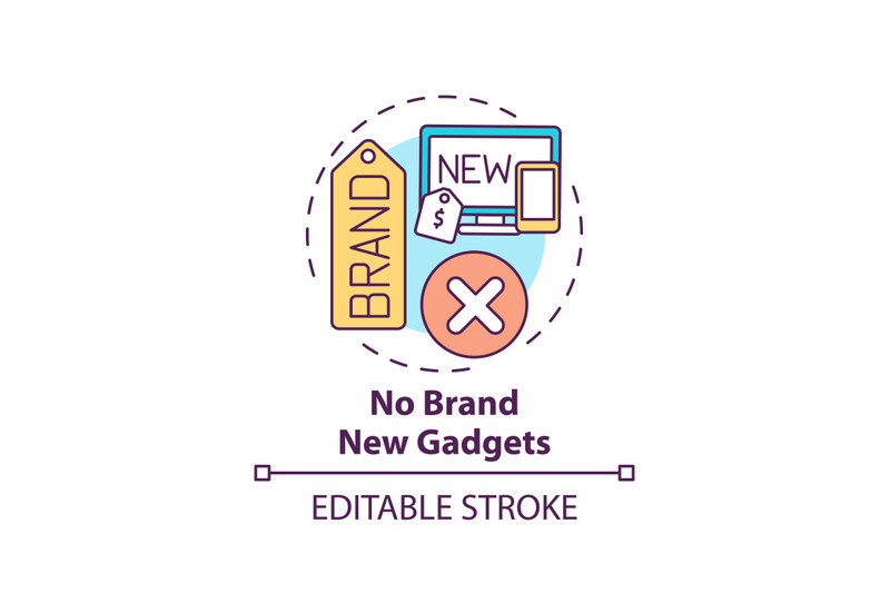 no-brand-new-gadgets-concept-icon