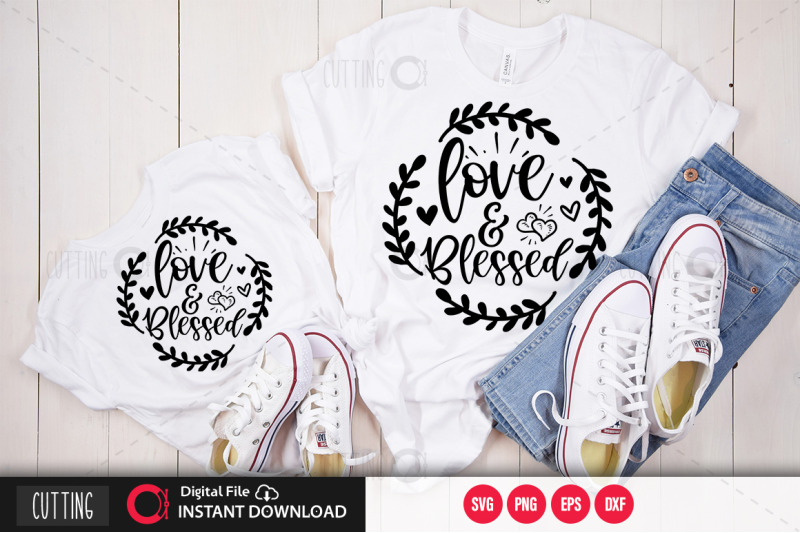 love-amp-blessed-svg