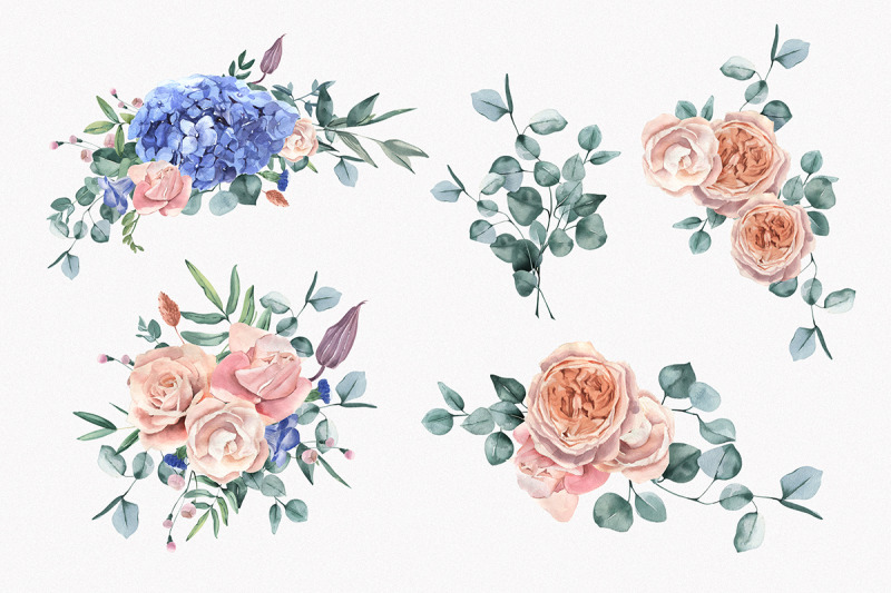 hydrangea-and-roses-arrangements
