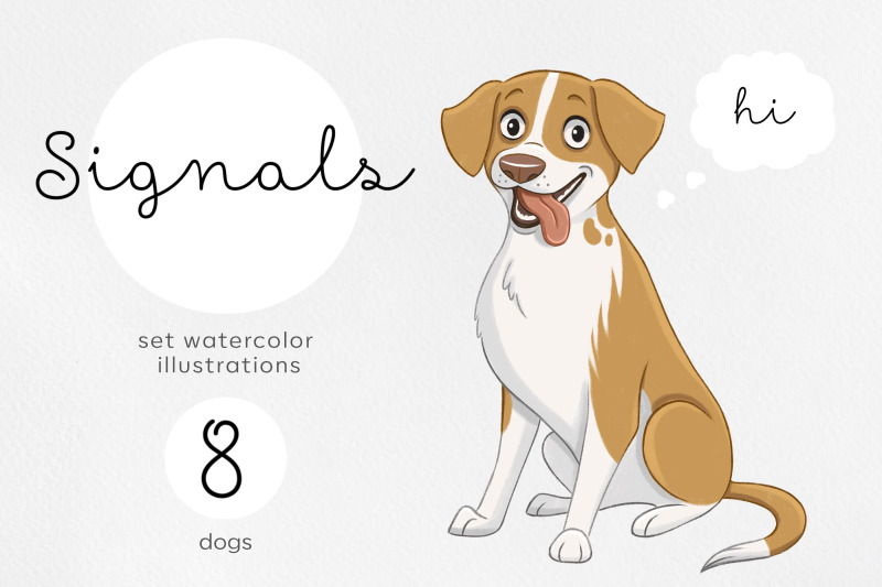 dogs-body-language-cartoon-style-illustrations-funny-dog