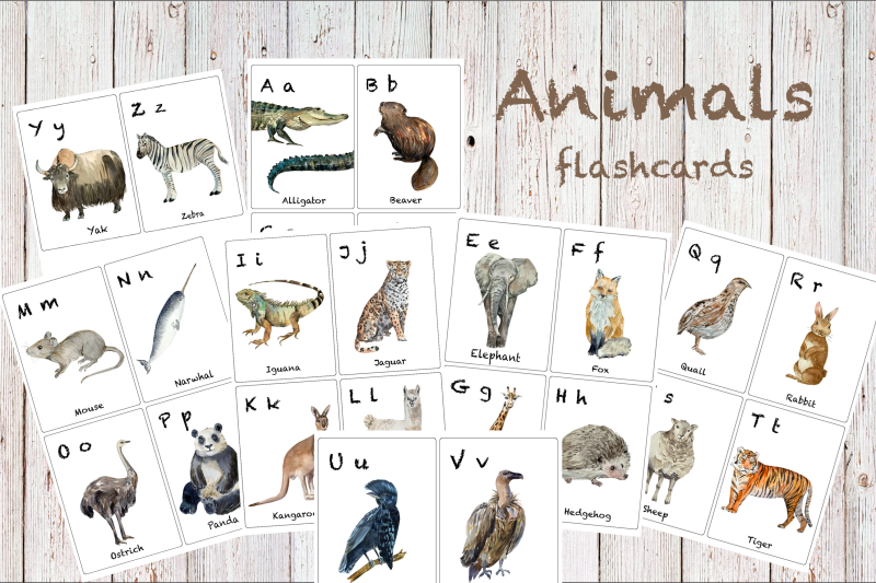 watercolor-abc-animals-flashcards