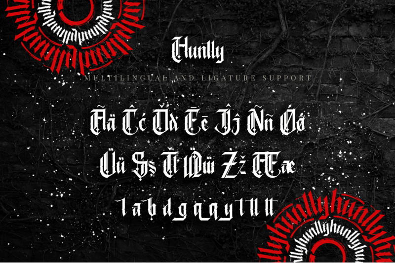 huntly-blackletter-font