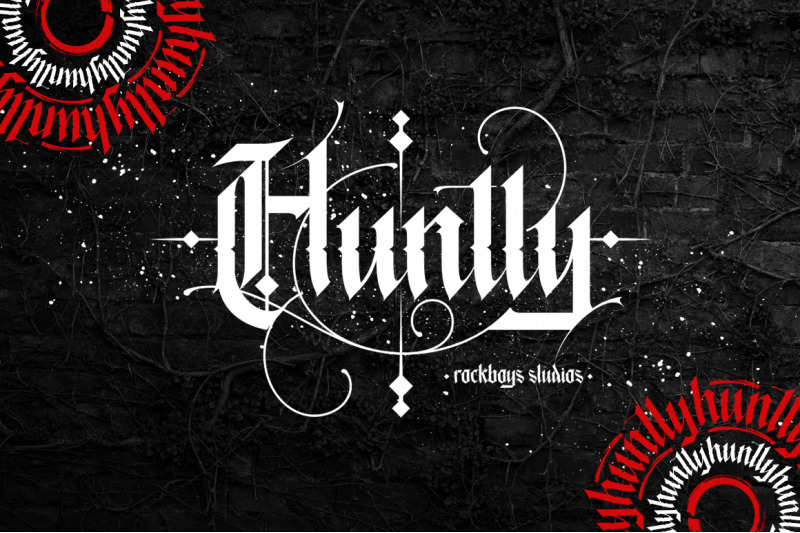 huntly-blackletter-font