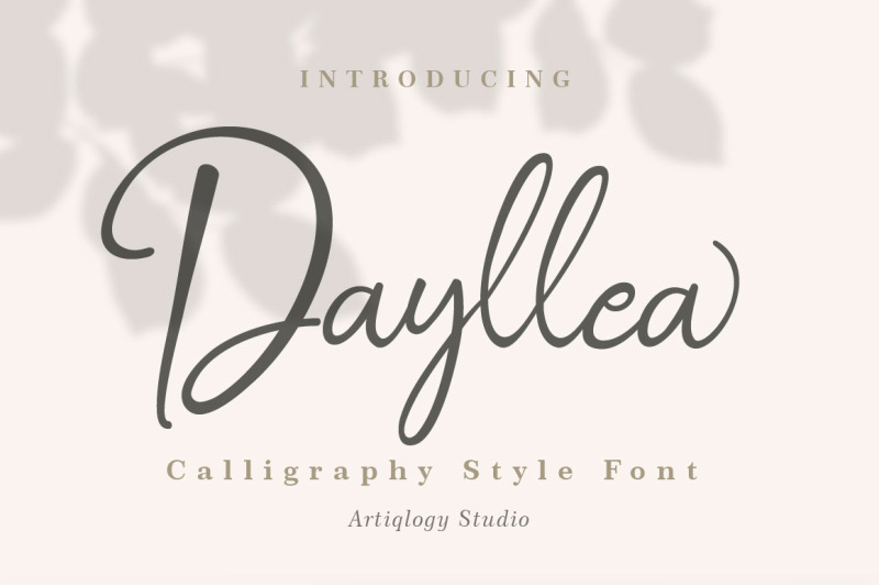 dayllea-calligraphy-font