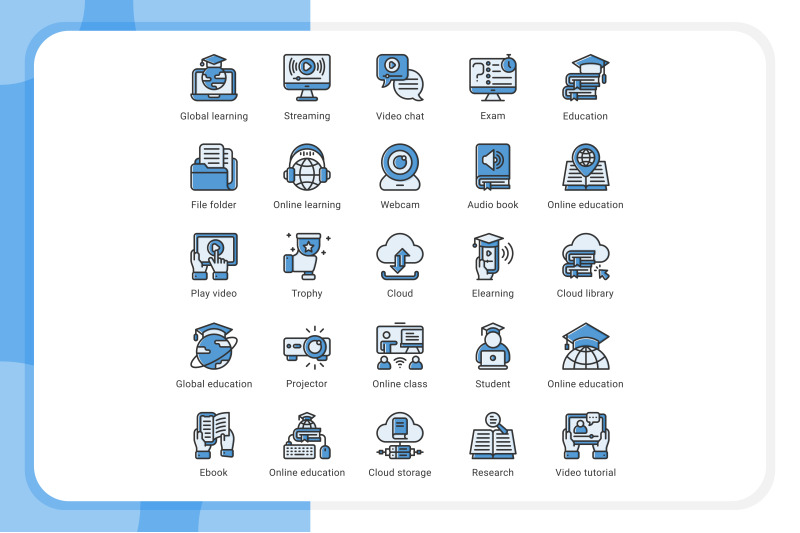 online-learning-icon-pack