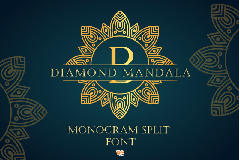 diamond-mandala-monogram-split-font-duo