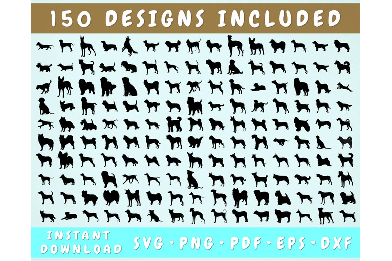 dog-silhouette-svg-bundle-150-designs-dog-breed-svg