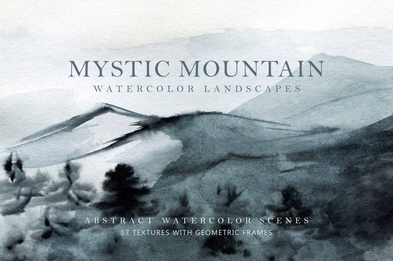mystic-mountain-watercolor-high-resolution-textures