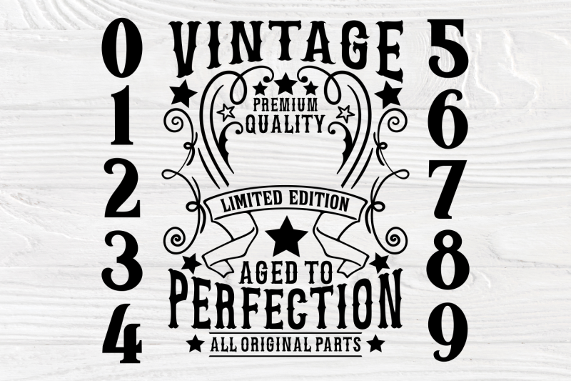 50th-birthday-svg-aged-to-perfection-vintage-svg-birthday-numbers