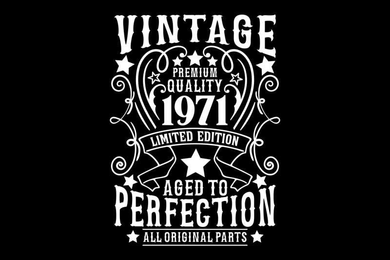 50th Birthday Svg, Aged to Perfection, Vintage Svg, Birthday Numbers By ...