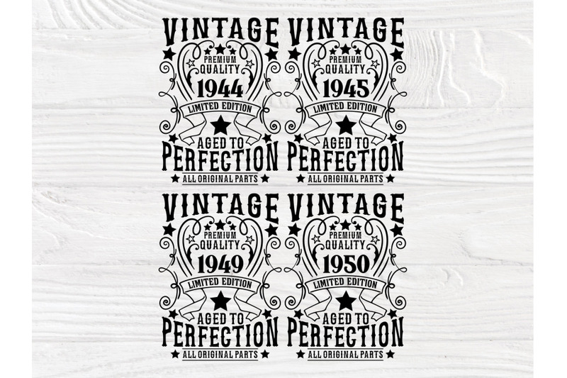 Est. 2010 Vintage Limited Edition 12th Birthday Svg Digital