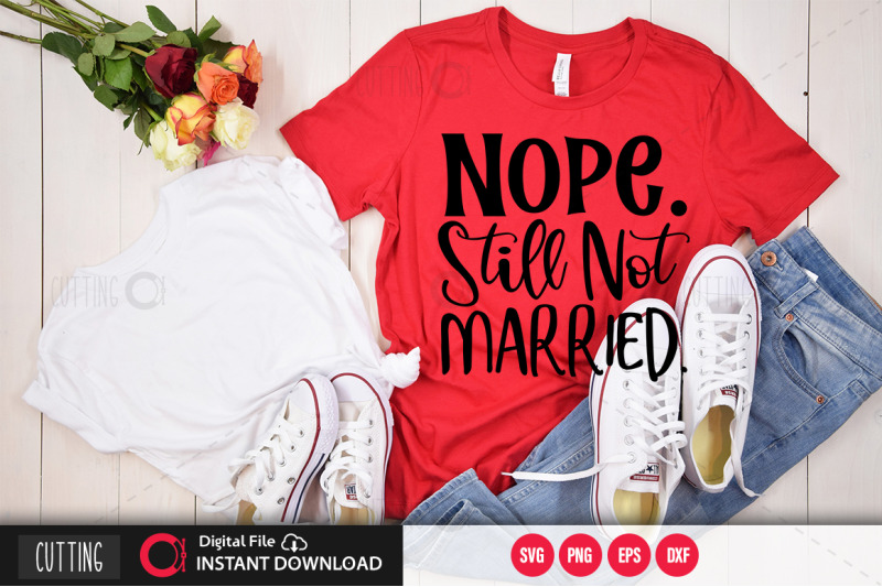 nope-still-not-married-svg