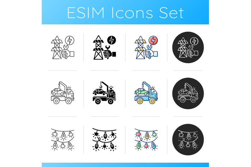 accidents-reducing-service-icons-set
