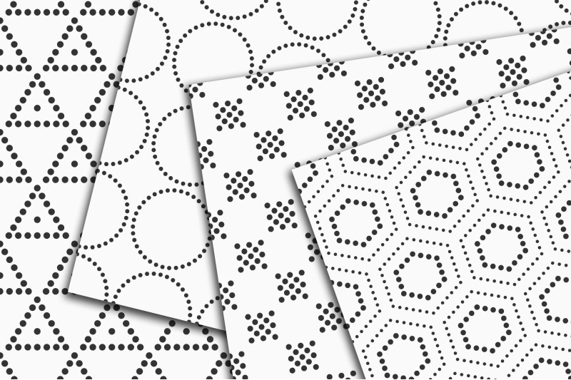10-seamless-dotted-geometric-vector-patterns