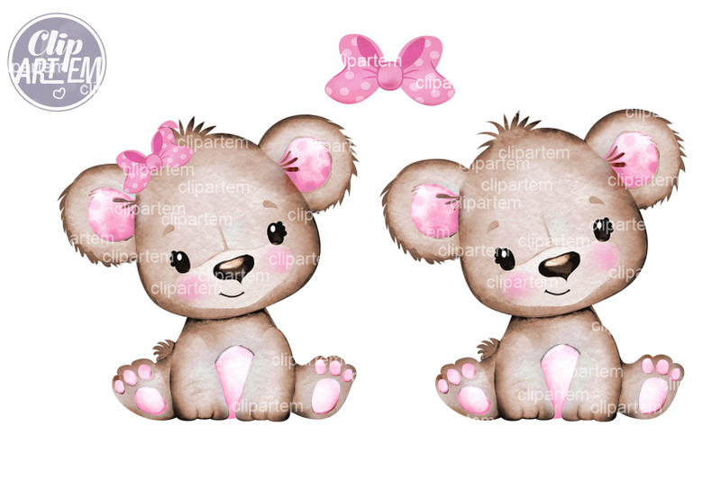 cute-girl-teddy-bear-brown-pink-clip-art-png-sublimation