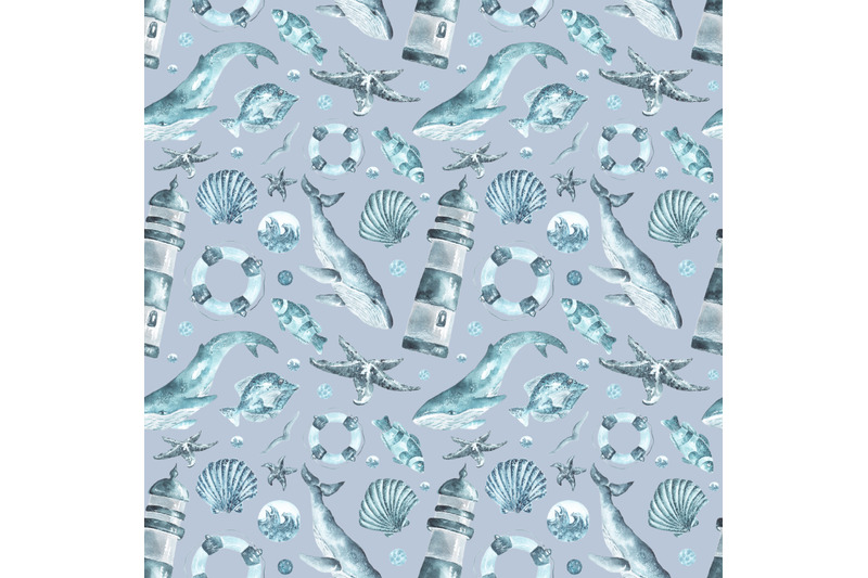 ocean-watercolor-seamless-pattern-sea-pattern-blue-background