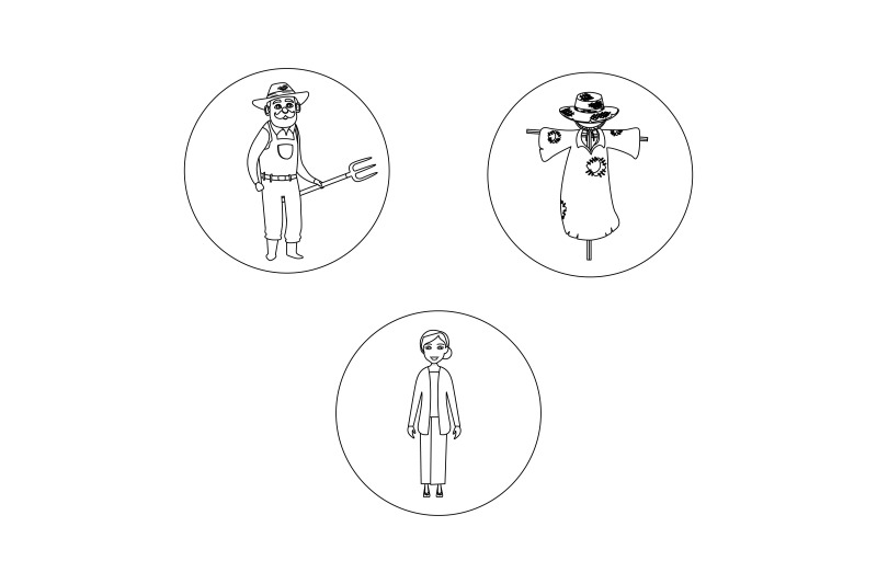 rural-rice-field-people-outline-bundle-icon