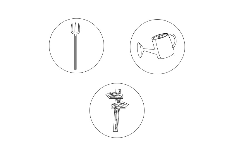 rural-watering-can-outline-bundle-icon