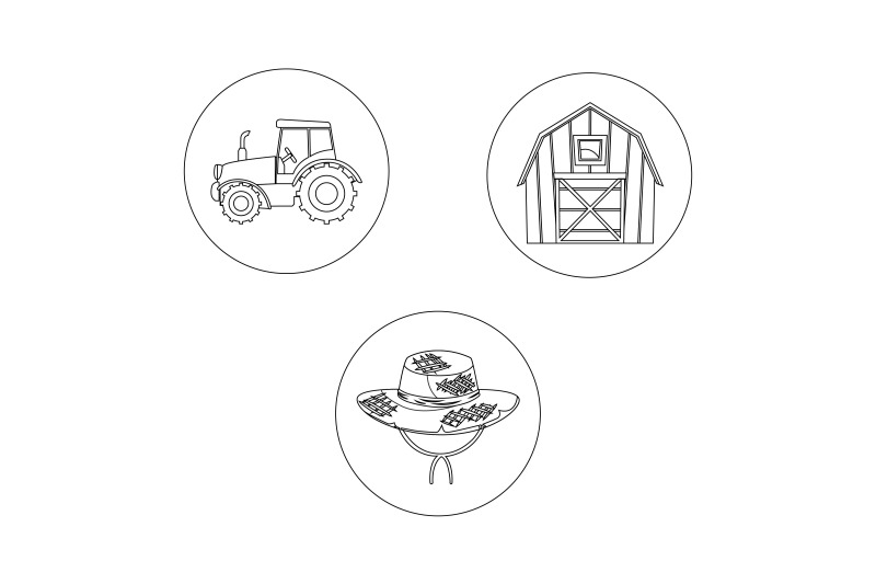 rural-hat-outline-bundle-icon