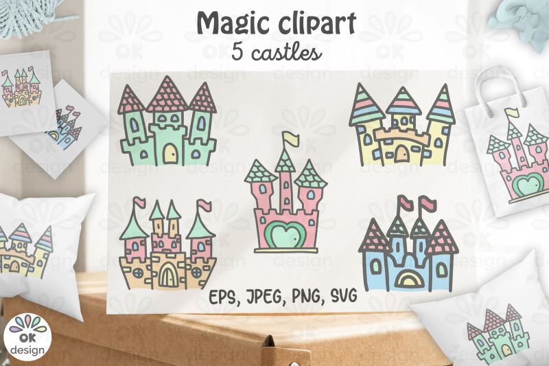 castle-clipart-baby-shower-clipart-magic-unicorn-graphics