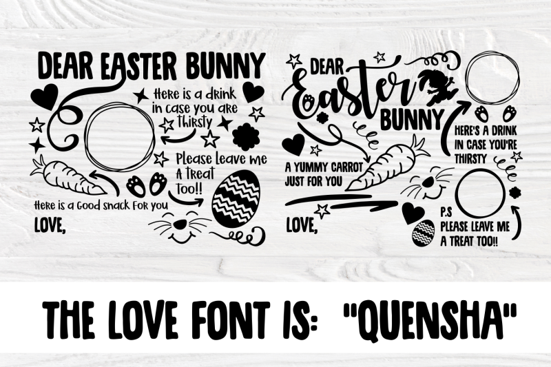 Easter Tray SVG Bundle, Dear Easter Bunny Svg By NibaArtStudio