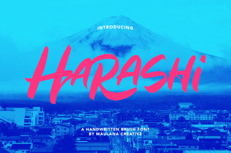 harashi-handwritten-brush-font