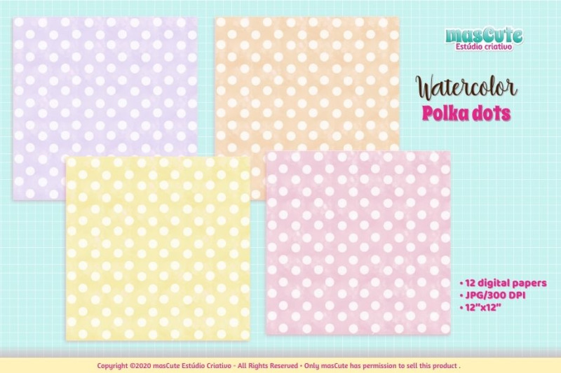 digital-paper-watercolor-polka-dots