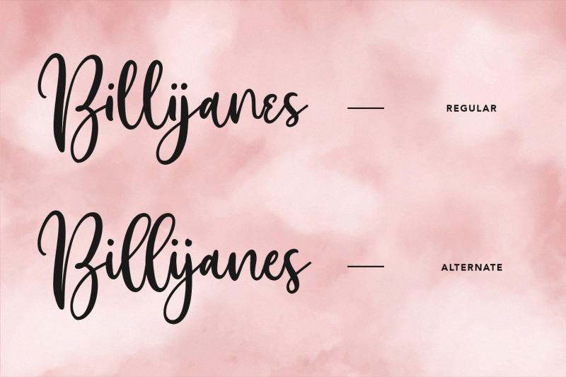 billijanes-casual-script-font