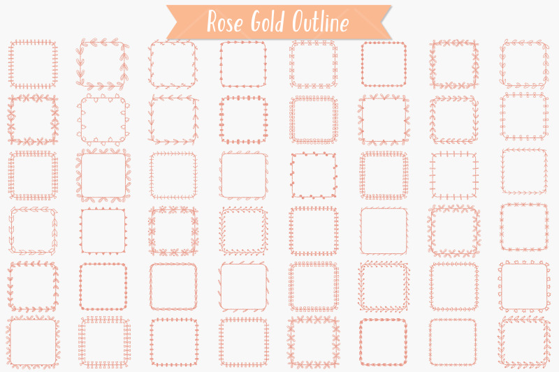 square-wreaths-glitter-hand-drawn-frames-floral-borders-laurel
