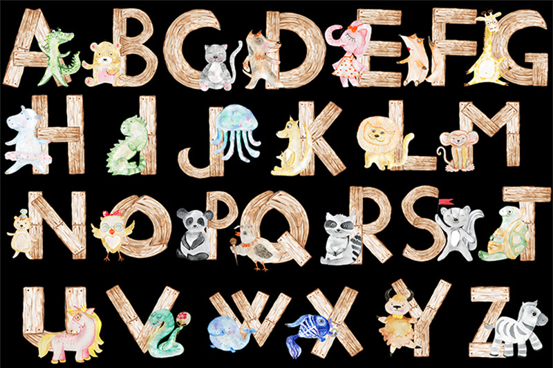 alphabet-animals-watercolor-png