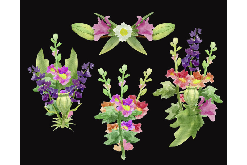 floral-bouquet-png-flower-stem-botanical-clip-art