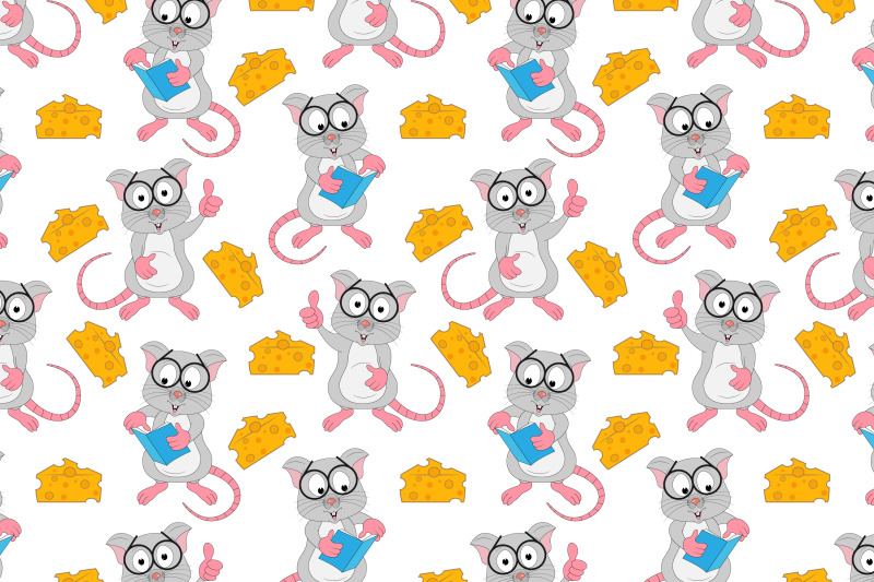 cute-mouse-animal-cartoon-pattern