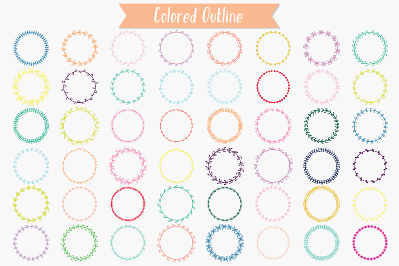 color-wreaths-hand-drawn-floral-border-laurel-frame