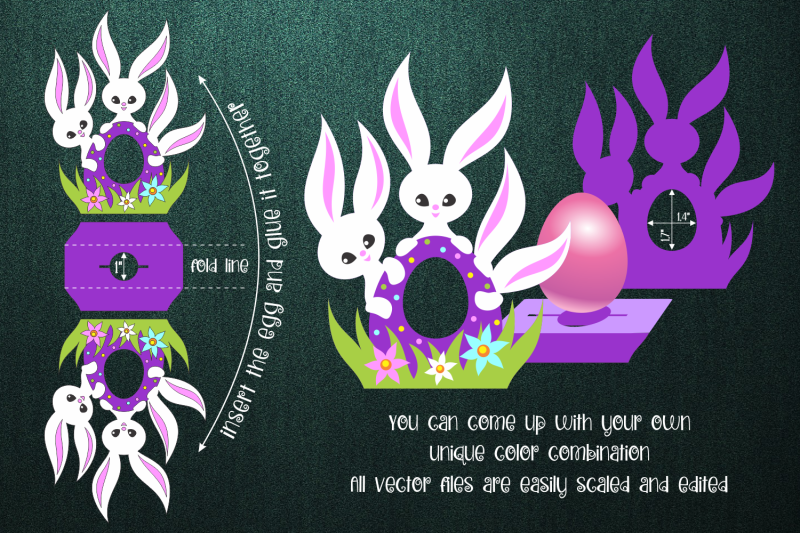 easter-bunnies-chocolate-egg-holder-template-svg
