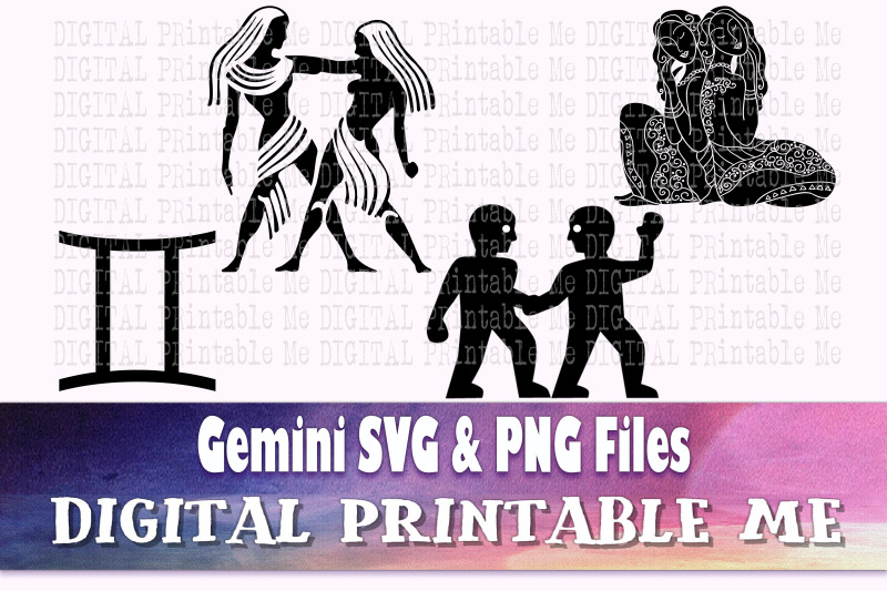 gemini-svg-bundle-zodiac-sign-astrology-silhouette-pack-png-clip-ar