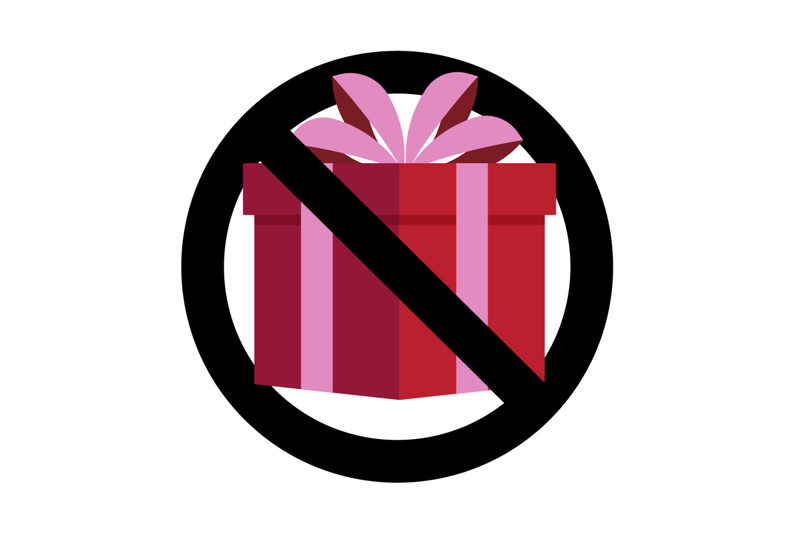 no-present-gift-banned-celebrating-non-bribe