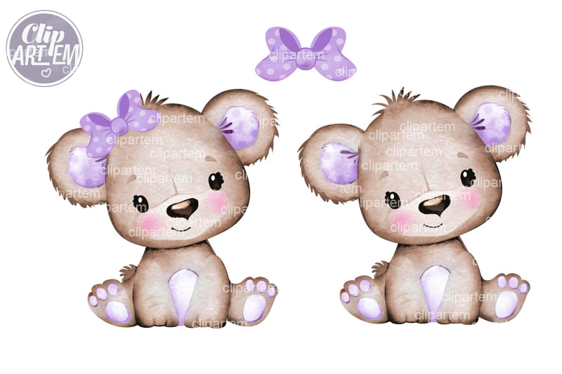 purple-girl-bear-with-bow-png-clip-art-watercolor-image-vector