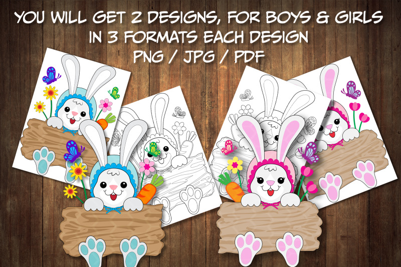 easter-bunny-holding-wood-board-monogram-png-clip-art